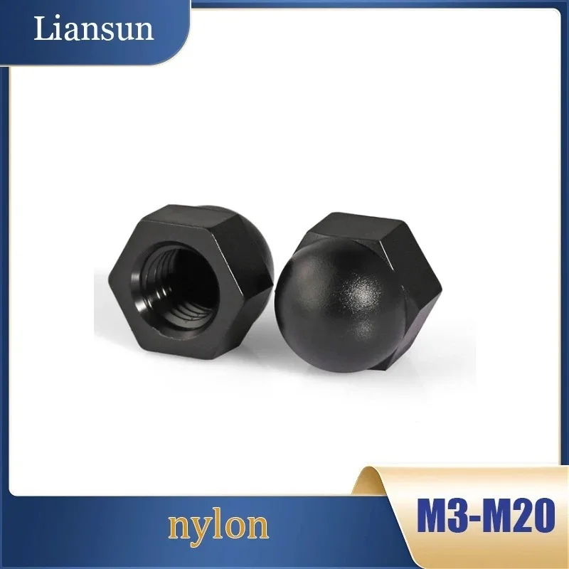 

Plastic Nylon Hexagonal Acorn Cap Decorative Cover Dome Nut M3-M20 Hex Nuts Bolts Screws and Caps Dome Nuts and Bolt Cap Covers
