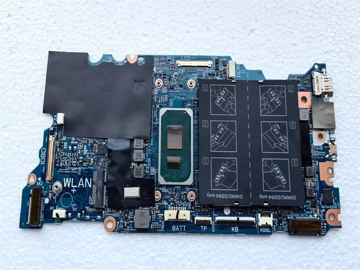 CN-076F7Y 076F7Y 76F7Y 213109-1 For Dell Inspiron 5510 Laptop Motherboard CPU: I7-11390H SRKSL DDR4 Processor 100% Full Teste