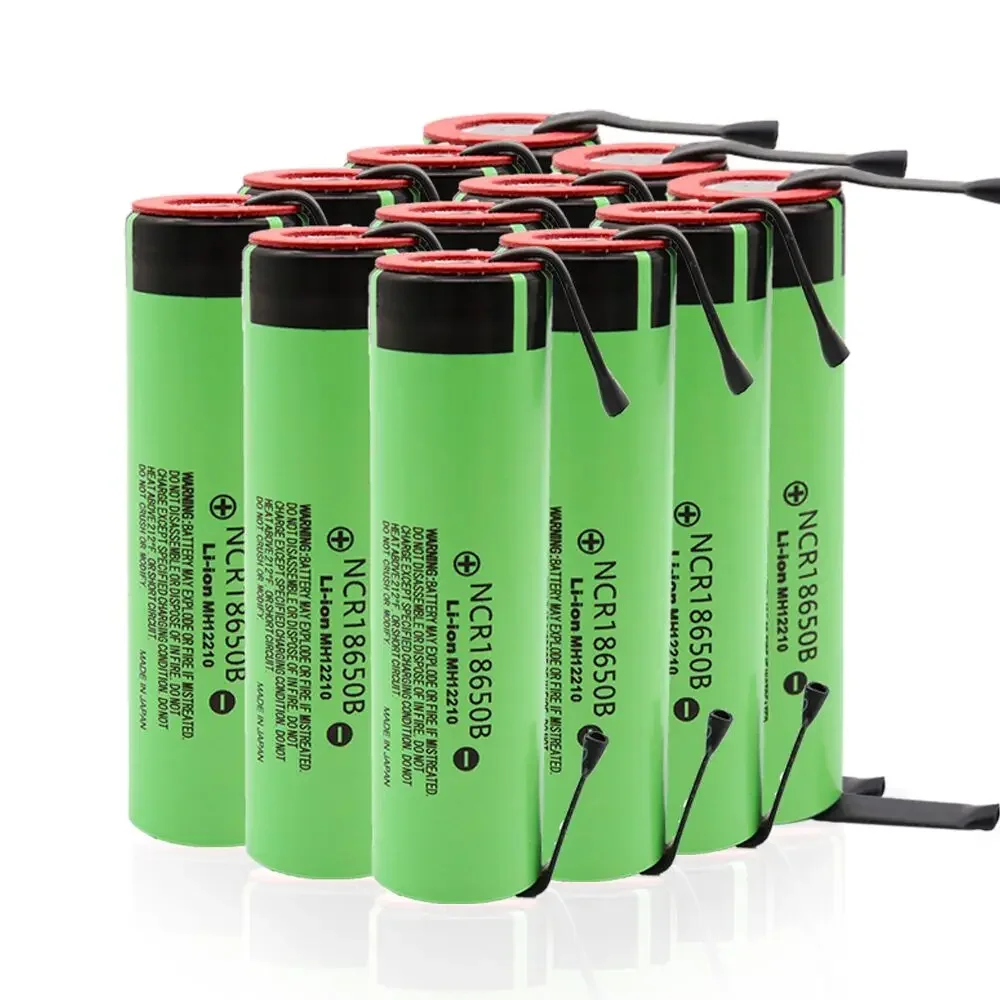 NCR18650B 3.7V 3400mAh 18650 Rechargeable Lithium Battery for 18650 Battery + DIY Nickel Piece