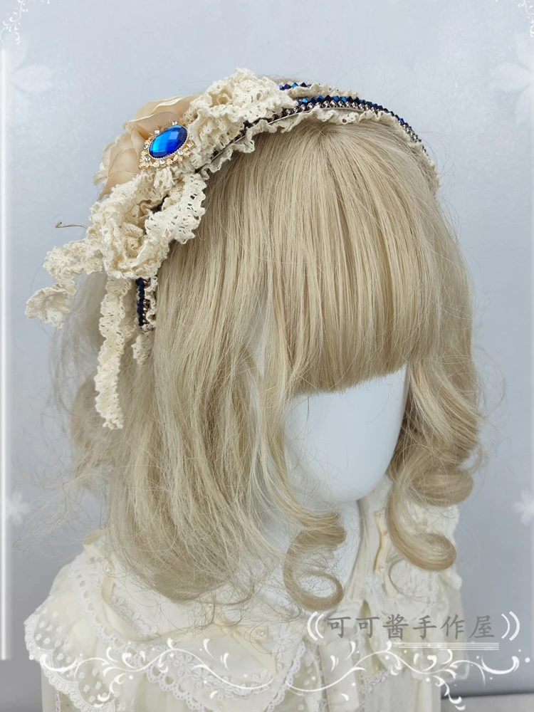 Lace Handmade Bow Lolita Handmade KC Hair Accessories Gadget Lolita Headdress