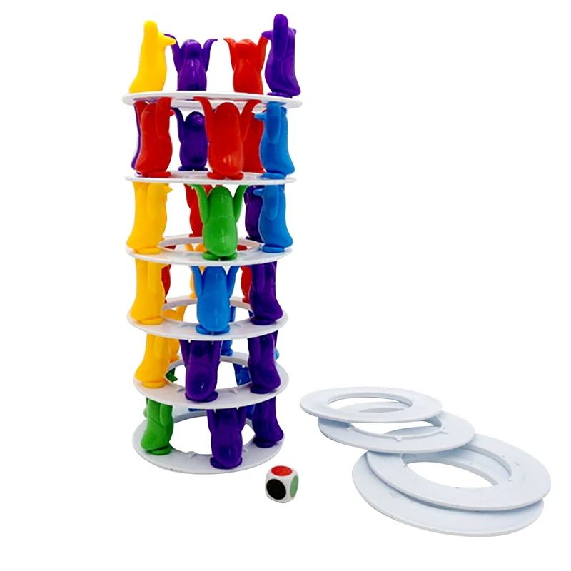 Penguin Balance Toy Challenge Tower Stacked Children Desktop Game Parent-Child Interactive Board Game Toys For Blocks