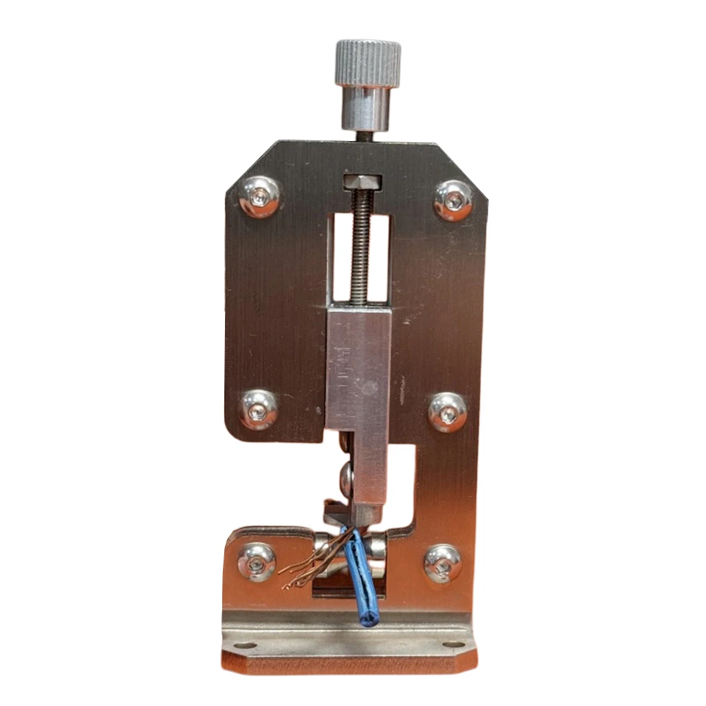 Silver Automatic Wire Stripper Carbide Blade High-efficiency Stripping Manual Screw Adjustment Metallic Bearing