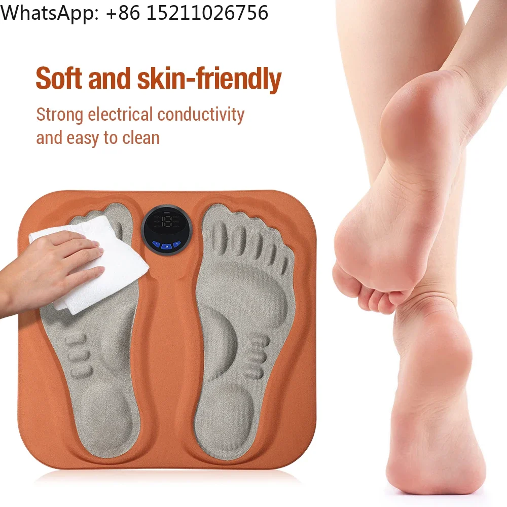 2024 EMS foot massage pad with remote controller Electric Stimulation  Circulati on Feet Massager Folding