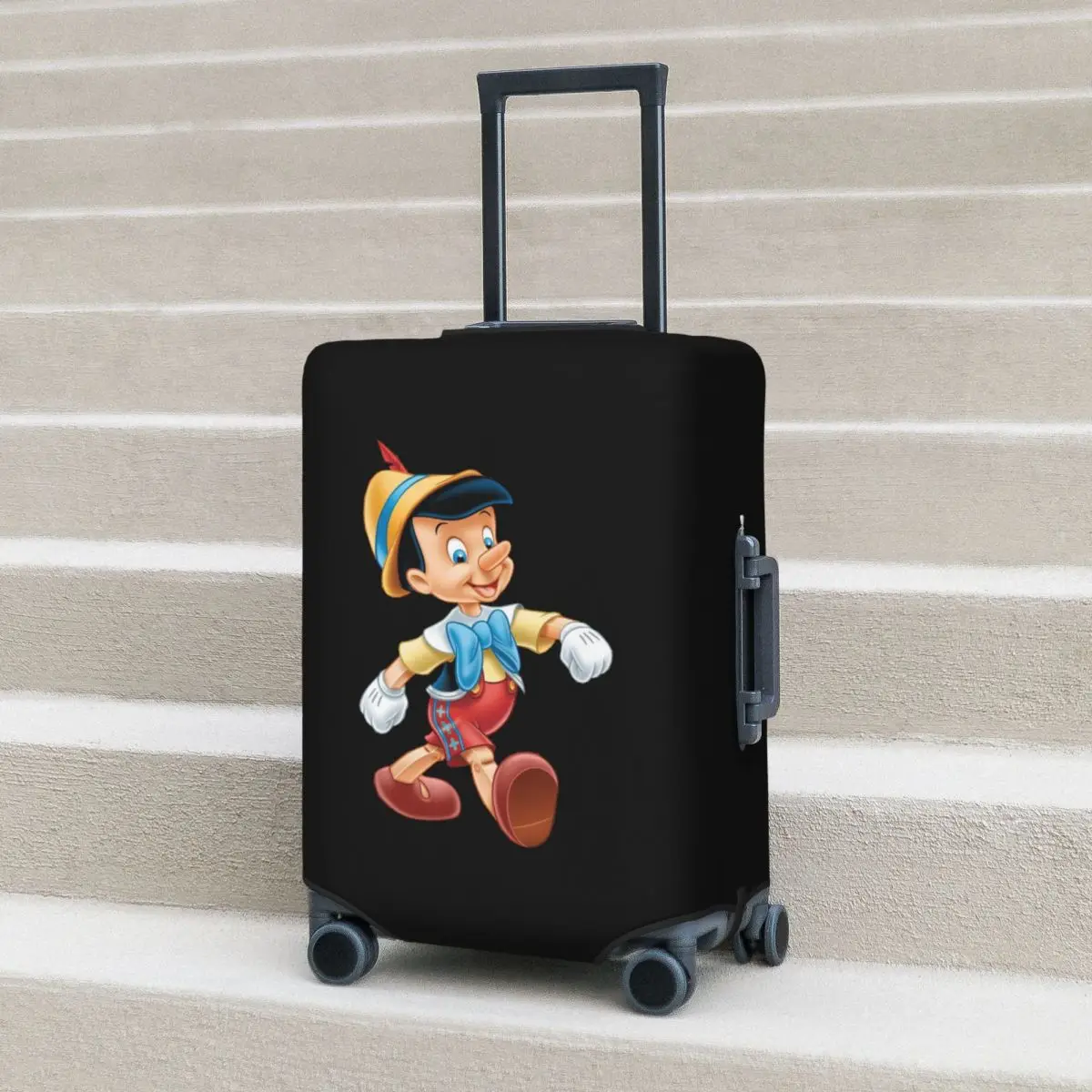 피노키오 여행 가방 커버 보호용 탄성 여행용 수하물 보호 커버 (18-32인치)