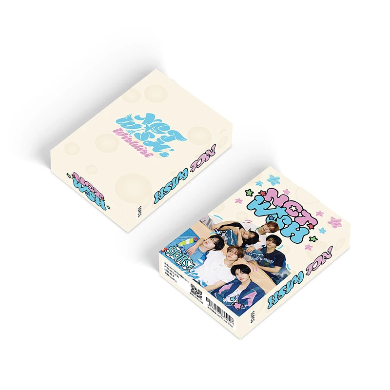 55pcs/set KPOP Laser Card NCTWISH Lomo Card Jaehee Sion Ryo Sakuya Yushi Riku Printd Photocards Fans Gift