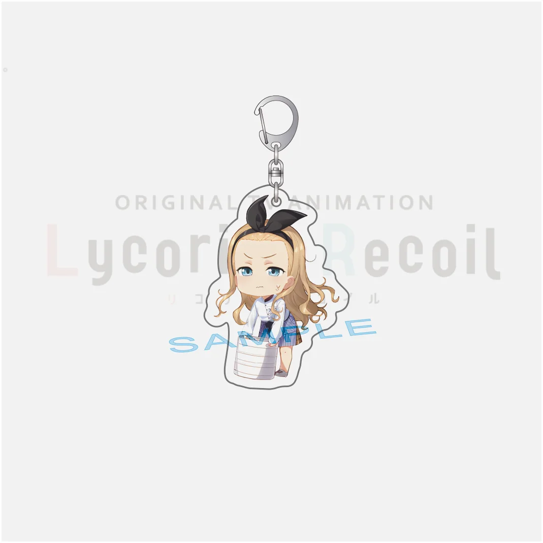 Anime Lycoris Recoil Inoue Takina Nishikigi Chisato Kurumi Acrylic Stand Keychain Cartoon Character Pendant Bag Charm Gifts 6CM