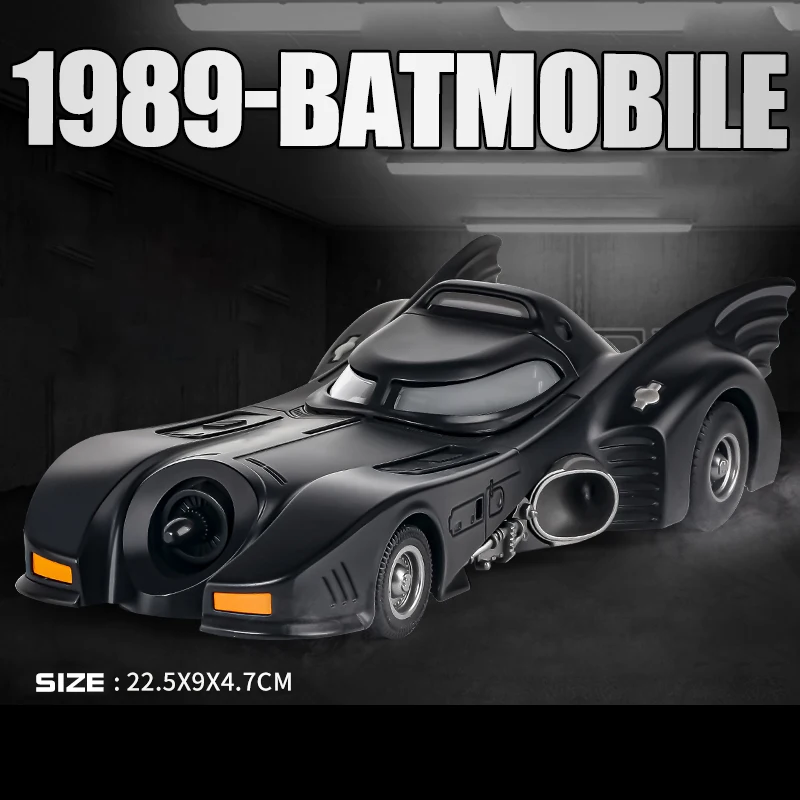 Spray 1:24 1989 Batmobile Chariot Alloy Metal Die Casting Model Car Classic Trendy Birthday Gifts Ornaments For Boyfriend Kid