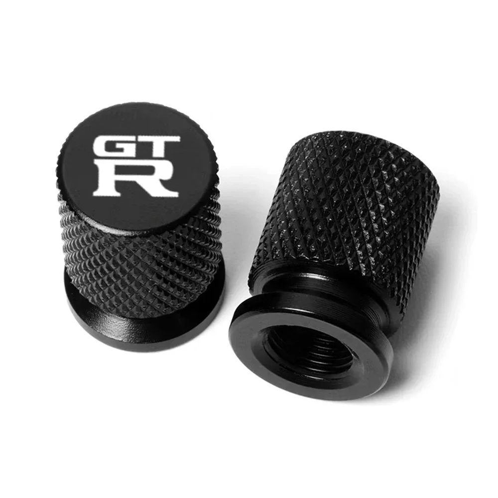 

4pcs Car Accessories Auto Wheels Rims Sticker Tire Valve Stem Caps GTR Emblem for Nissan Almera Qashqai Tiida Teana Xtrail Nismo