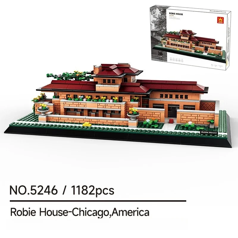 1226PCS Kreative Villa Savoye-Paris Frankreich Bausteine Architektur Bau Ziegel Spielzeug Geschenk Für Erwachsene Kinder