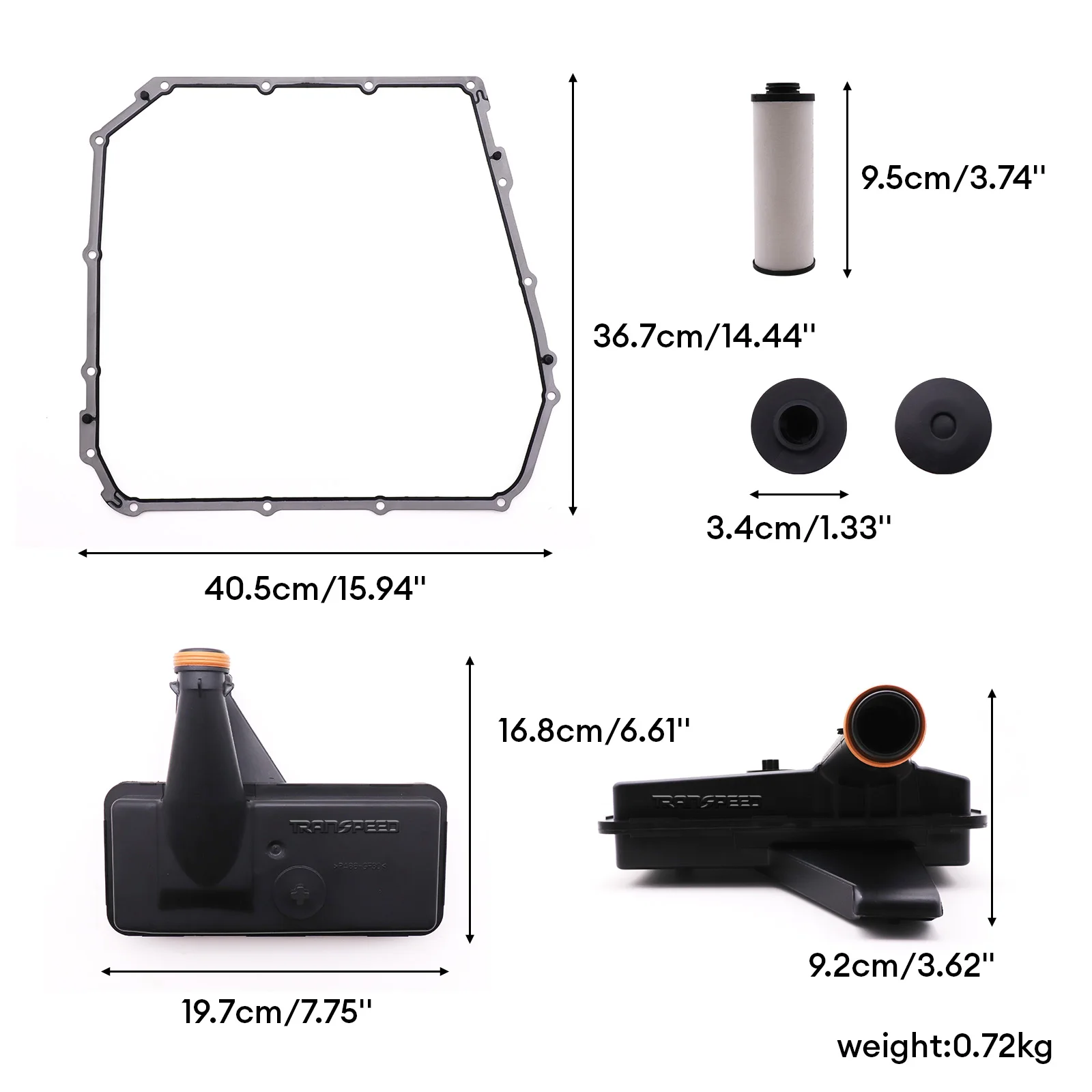 TRANSPEED 0B5 DSG DL501 0B5325429E Transmission Oil Filter Oil Pan Gasket Oil Filter Repair Kit For AU-DI A4/A5/Q5/RS6 2008 On