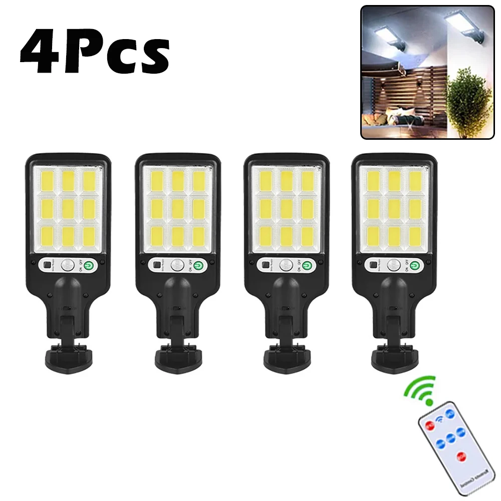 XIWANGFIRE 1 ~ 6PCS Solar Straße Licht LED Solar Garten Lampe 3 Modus Im Freien Wasserdichte Motion Sensor Solar Wand Beleuchtung für Terrasse Garten 6