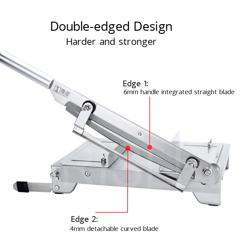 Manual Knife Hay Cutting Cheese Slicer Ribs Cut Beef Meat Rolls Cutter Chopped Machine Guillotine Knife Stainless Steel Slicing