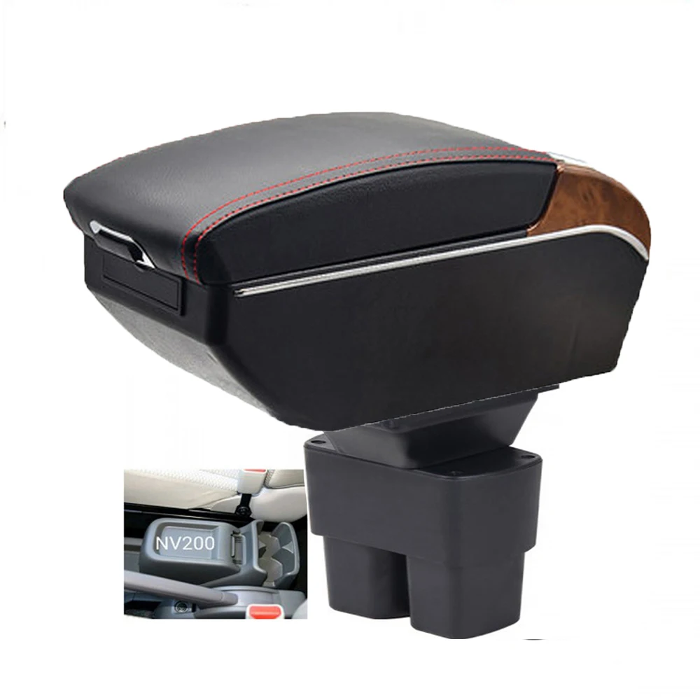 

Для Nissan NV200 Evalia подлокотник, детали для модернизации, центральная консоль, специальное пространство для хранения, автомобильный подлокотник с USB