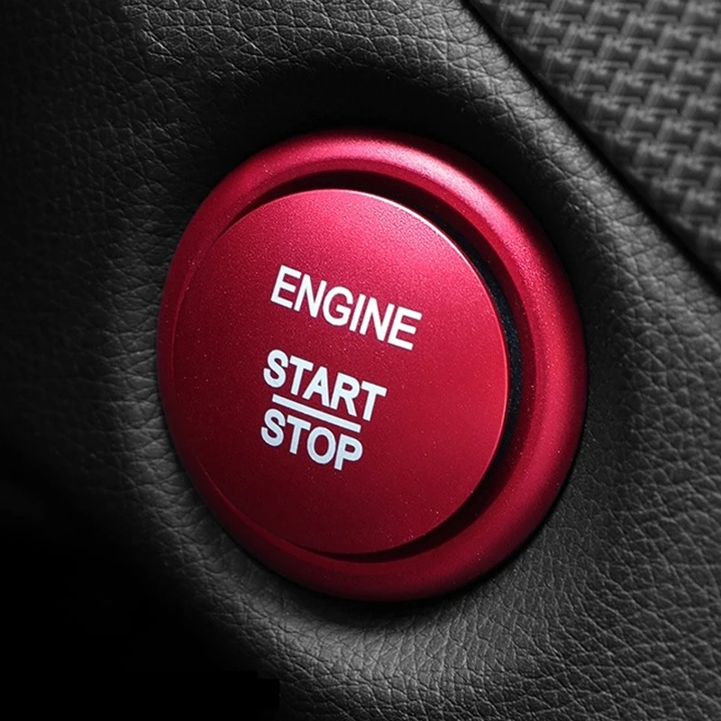 Car Engine Start Stop Button Ring Trim Sticker For Mercedes Benz A B C GLC GLA CLA GL Class AMG W176 W246 W205 X253 X156 C117