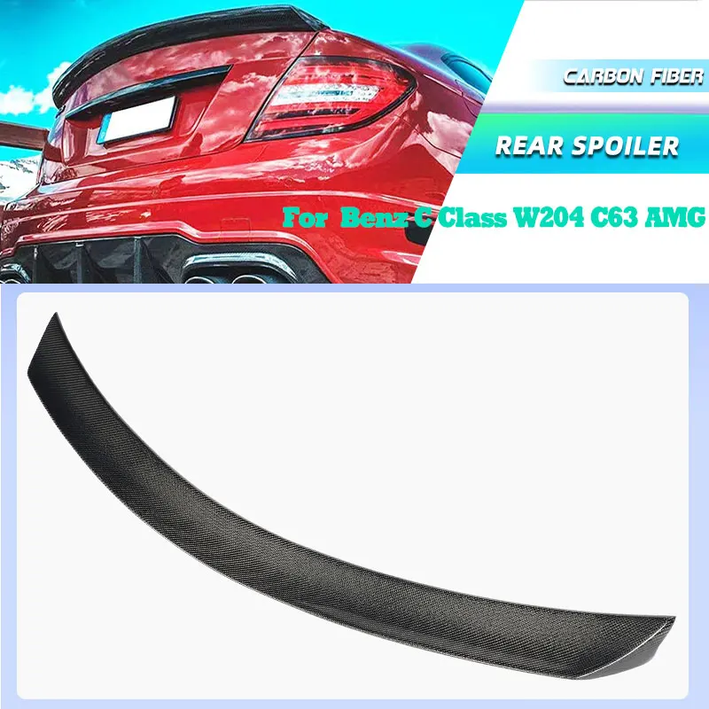

Full Carbon Fiber Car Rear Trunk Spoiler Wings for Mercedes Benz C Class W204 C63 AMG 2008-2014 Rear Spoiler Boot Trunk Wing Lip