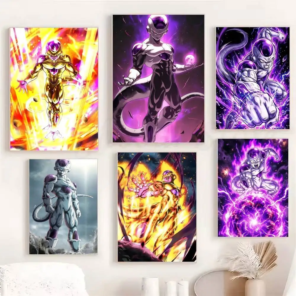 Anime Dragon Ball Frieza Posters Fancy Wall Sticker for Living Room Bar Decoration Wall Decor