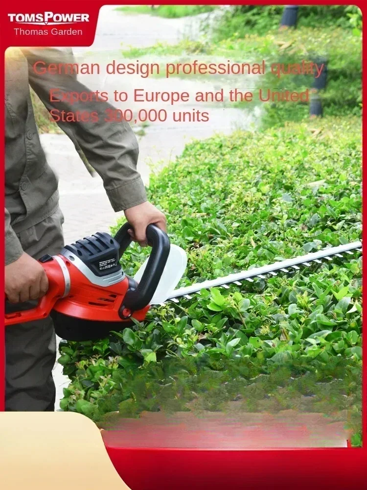 

220V Thomas Europe Corded Hedge Trimmer with 22-Inch Dual-Action Blade and Ergonomic Grip