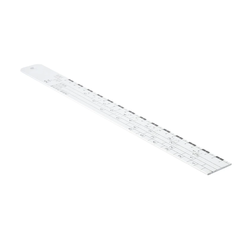 652F Paint Mixing Ruler Scale Paint Mixing Ruler Standard Steel Painting Mixing Tool Car Paint Ruler Paint Measuring Tool