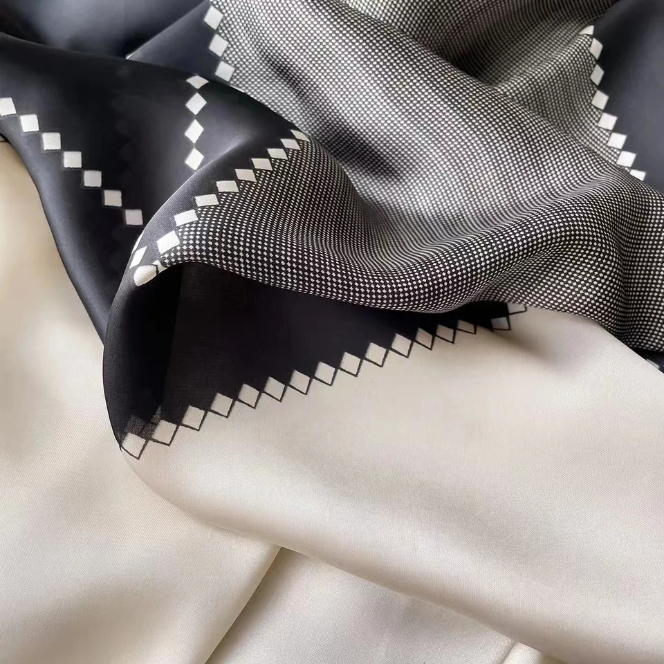 Injplanchers f-Foulard de Luxe pour Femme, 2024x110cm, Marque de Styliste, Pull, Imprimé Tête, Grand Mouchoir, Hijab, Châle, Eldanna, 110