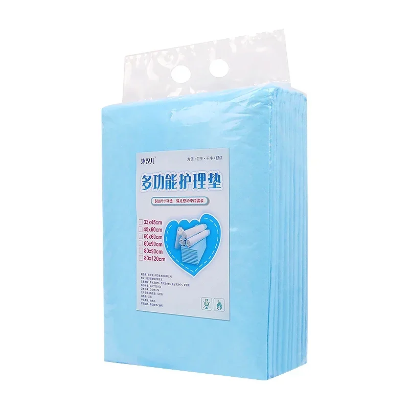 80x90cm Blue Color Adult Care Large Mattress Elderly Specific Paper Urine Leak Proof Pad Allsize Disposable Maternity Mattress