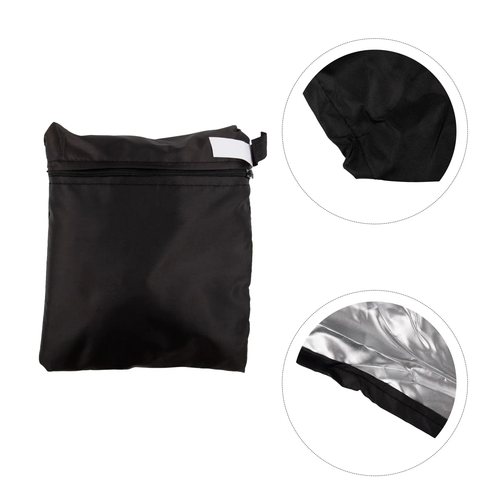 Black 420D Oxford Oval Tank Cover For 4ft 6ft 8ft Round Pool Ice Bath Reservoir With Drawstring To Prevent Debris And Leaves