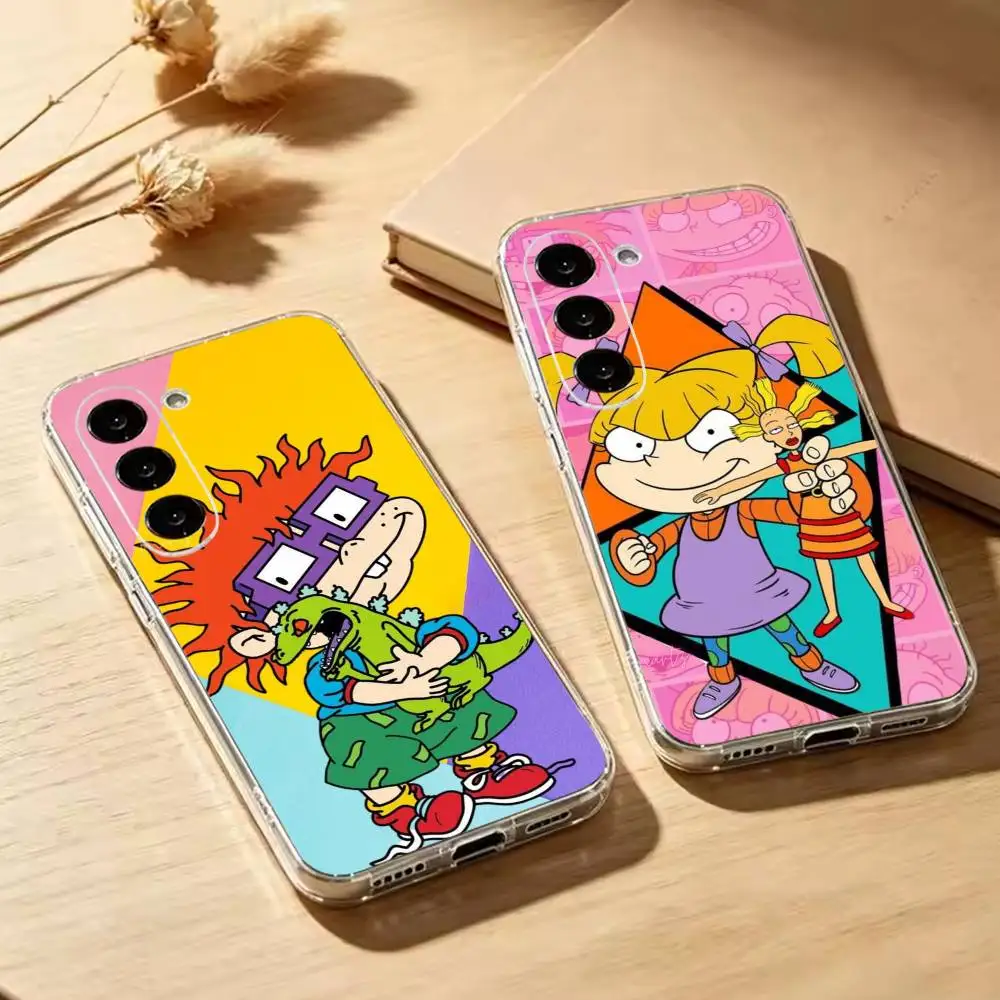 Rugrats-S Cartoon-N Transparent Phone Case For Samsung Galaxy A73,A72,A71,A70,A53,A52,A51Soft Cover