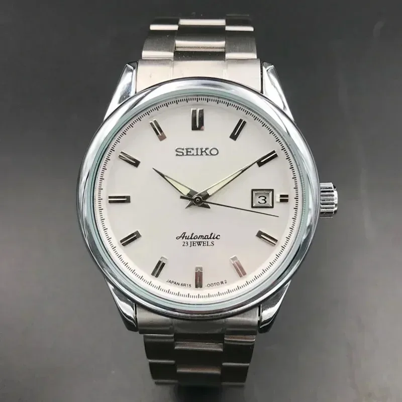 Seiko SARB035 Fashion Casual Simple Steel Band Life Waterproof Watches Trend Brand 2024 New Men's Automatic Mechanical Watch