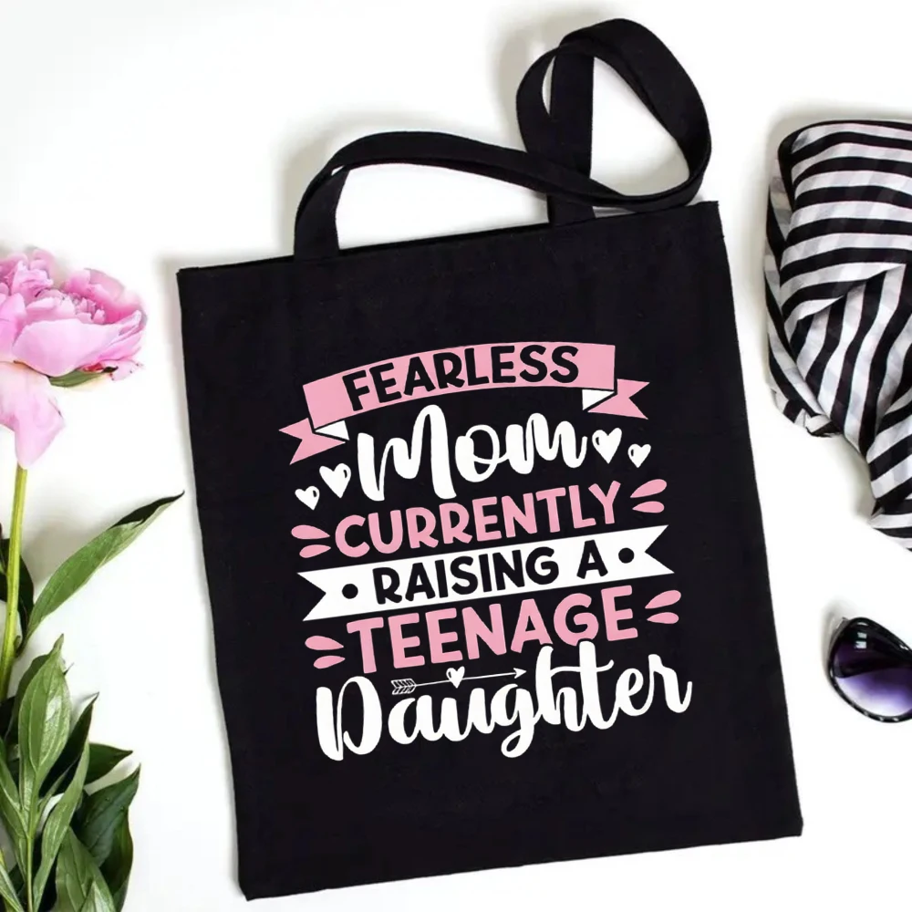 A Lot Can Happen in 3 Days Canvas Tote Bag, Leopard Cross and "He is Risen" Design, Reusable Shoulder Bag