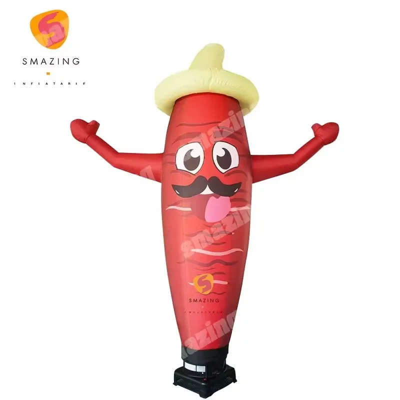 Customized outdoor inflatable advertising humanoid model, 10-12 feet high, customizable colors and logos to effectively