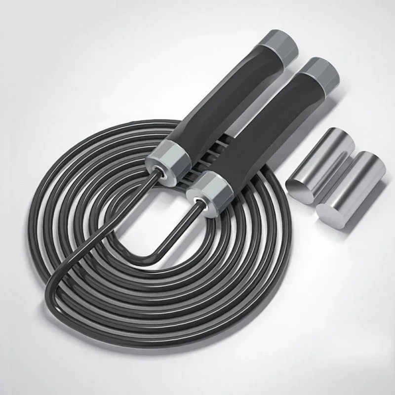 2026Weight-bearing Skipping Rope Oxidation Anti-rust Metal Skipping Rope Adult Children High School Entrance Examination