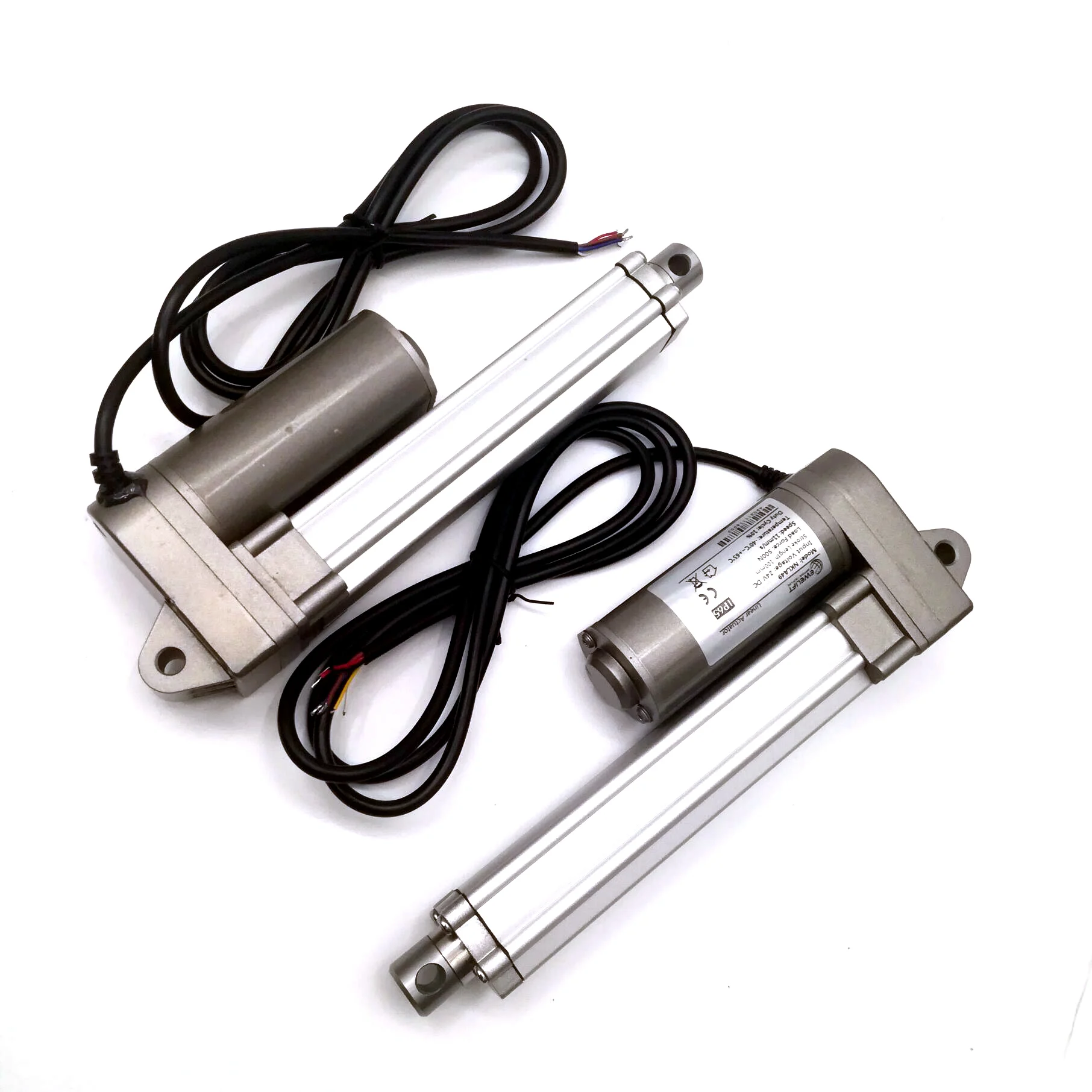 EWELIFT 12v 24v 2000N 200KG Waterproof Brush Electric Linear Actuator with Position Feedback for Industrial Fan Use