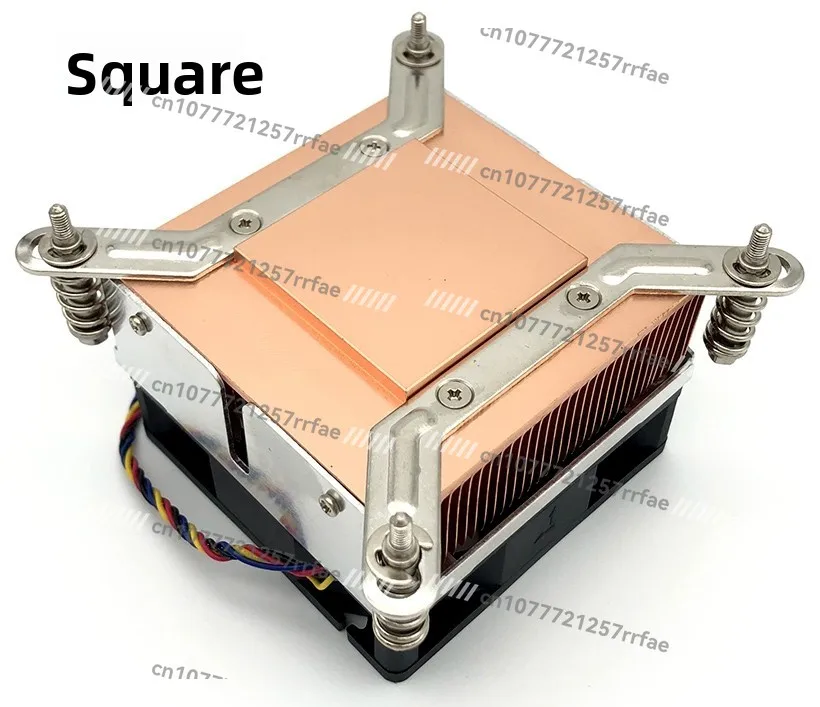 All copper 2U server CPU radiator 115X 1200 2011 1366 interface lower blowing fan