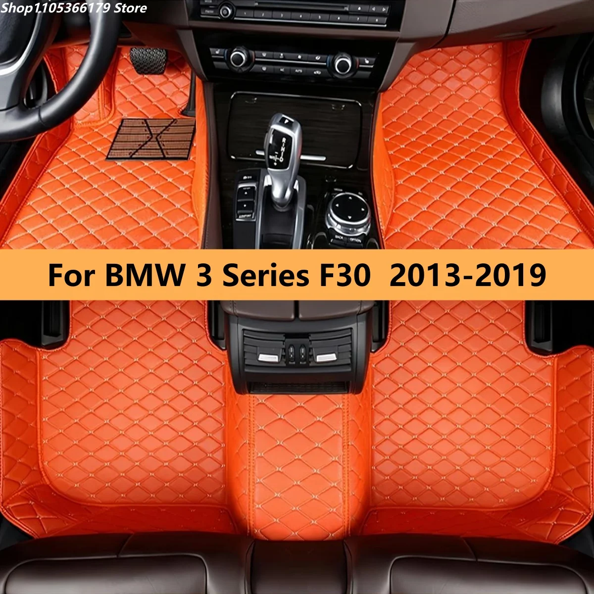 

Custom Car Floor Mats Fit For BMW 3 Series F30 2013 2014 2015 2016 2017 2018 2019 Auto Carpet Pads Leather All Weather Matts