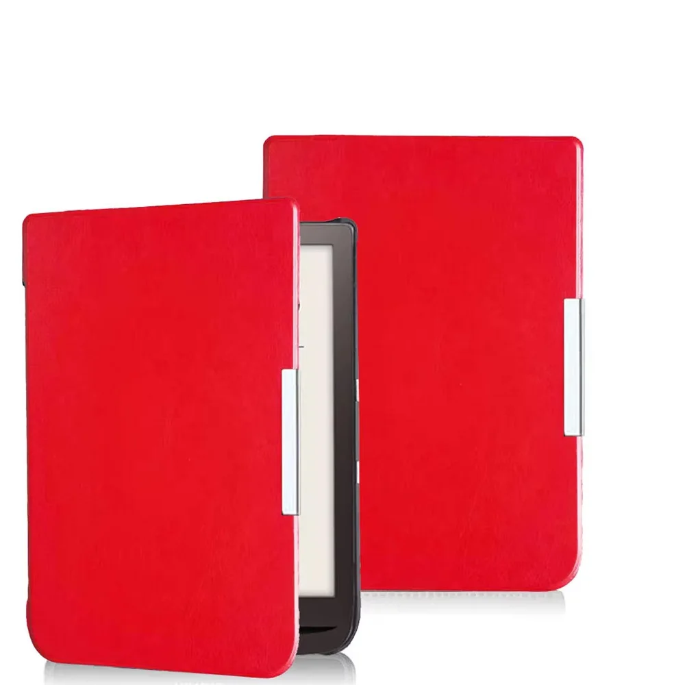 Funda delgada para eReader PocketBook 740/740 Pro/740 Color de 7.8 pulgadas - Cubierta trasera rígida de cuero premium