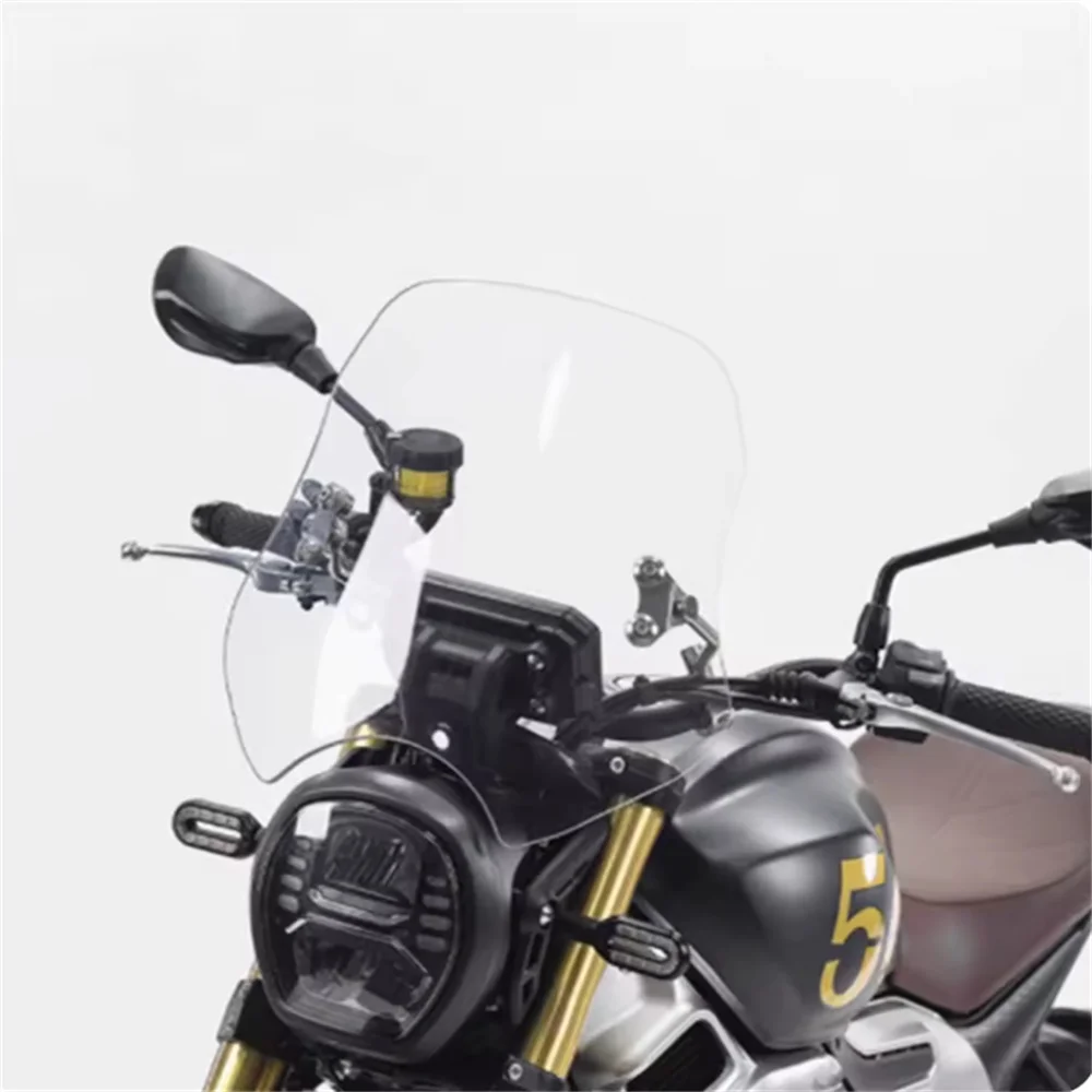 For VOGE 500AC 500 AC windshield modification raised front windshield chest protector with adjustable height windshield panel