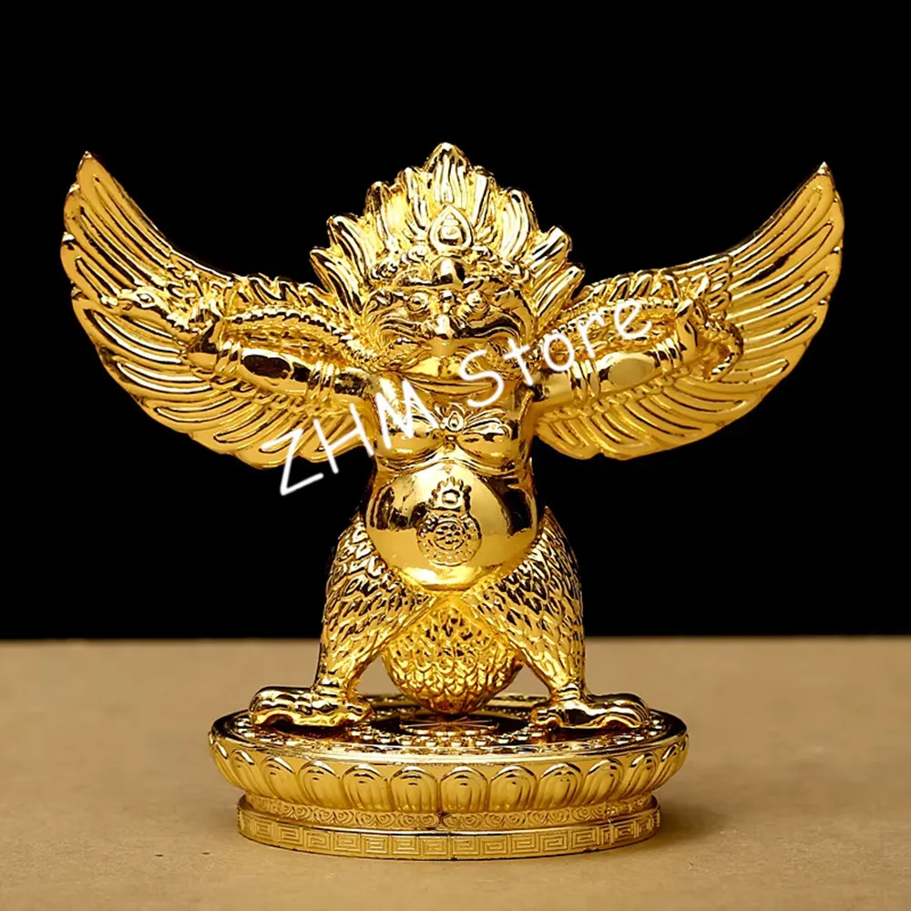 Alloy Metal Gilding Gold Fengshui Suppliers Lucky Roc Garuda Great Golden-winged Peng Bird Character