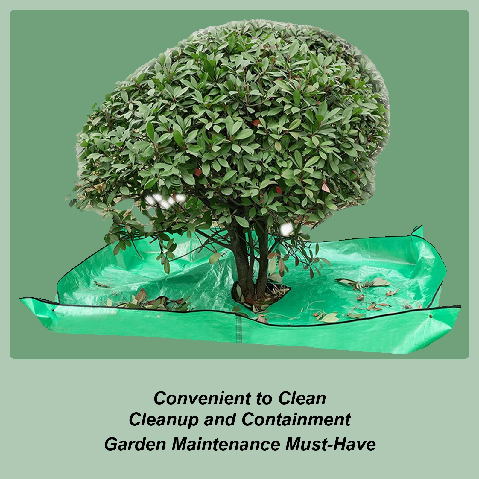 

Landscape Tarp For Trimming Pruning Tarp 12in Hole Four Corners Corner Buckles Stand Up Garden Tree Pruning Waterproof Barrier