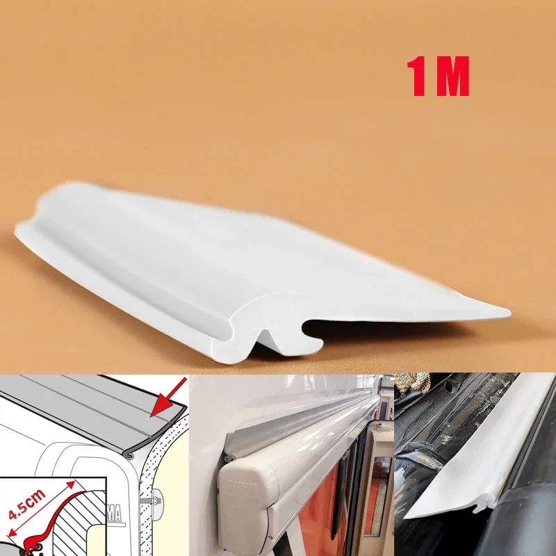 

1 M Waterproof Soft Rubber Strip for Fiamma Tent Rainproof Sealing Strip Caravan Sunshade Sealing Strip Side Canopy Rubber Strip