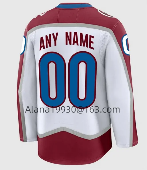 

2025 Custom New Style Jersey Nathan MacKinnon Cale Makar Mikko Rantanen Jerseys