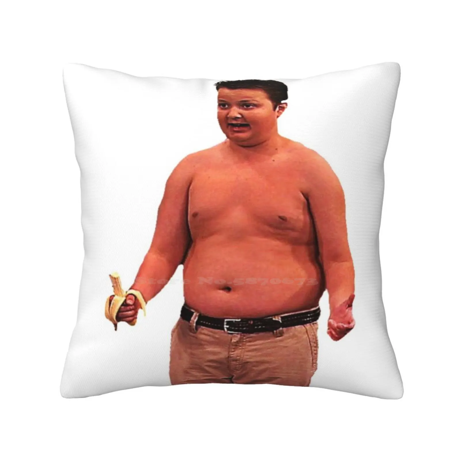 Gibby From Icarly Home Sofa Car Cushion Cover Pillowcase Gibby Icarly Funny Comedy Fruit Banana Ridiculous Silly Weird Strange