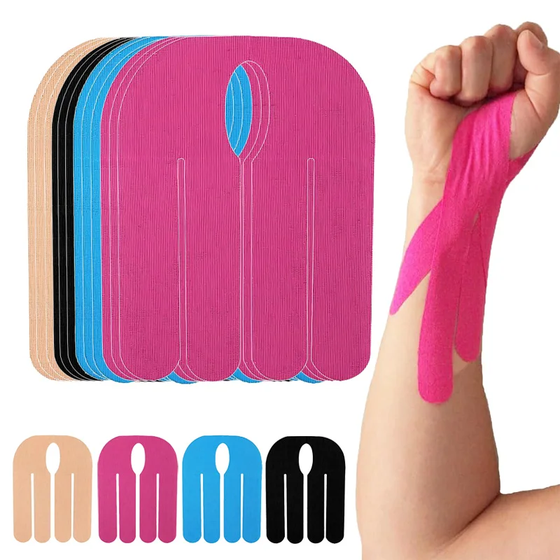 12 Stück Kinesiologie-Tape für Handgelenk Vorgeschnittene Atmungsaktive Bowling-Handgelenkbänder Latexfreies Elastisches Sporttape für Karpaltunnelsyndrom