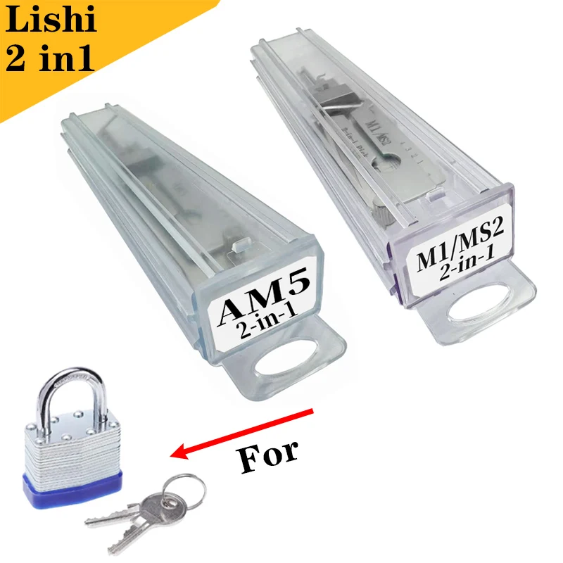 Lishi 2 in1 M1Ms2 For master padlock AM5 for america lock  Locksmiths tool  Household padlock decoder