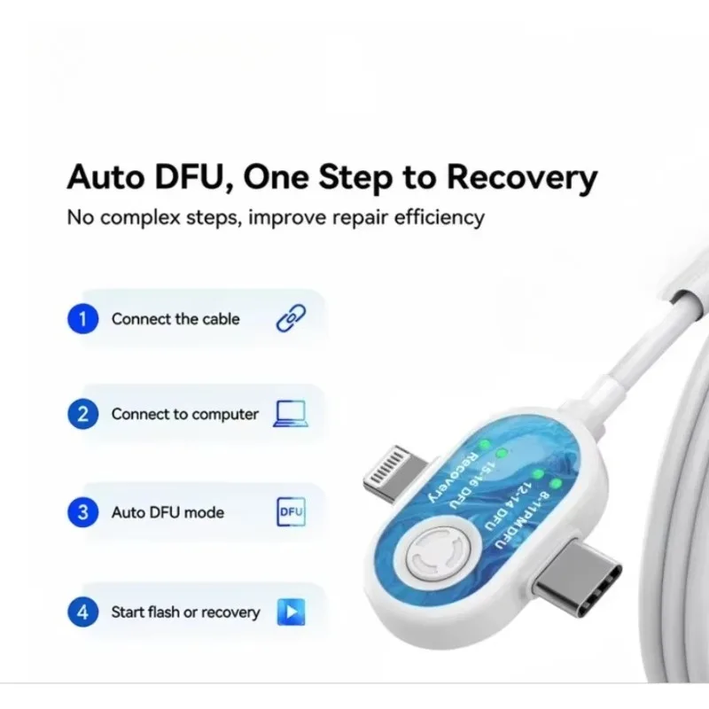 Automotive DFU Deep Flashing Repair Cable For Screen‑Locked Unit Support Power‑Off Powered‑On State Car Maintenance Accessory