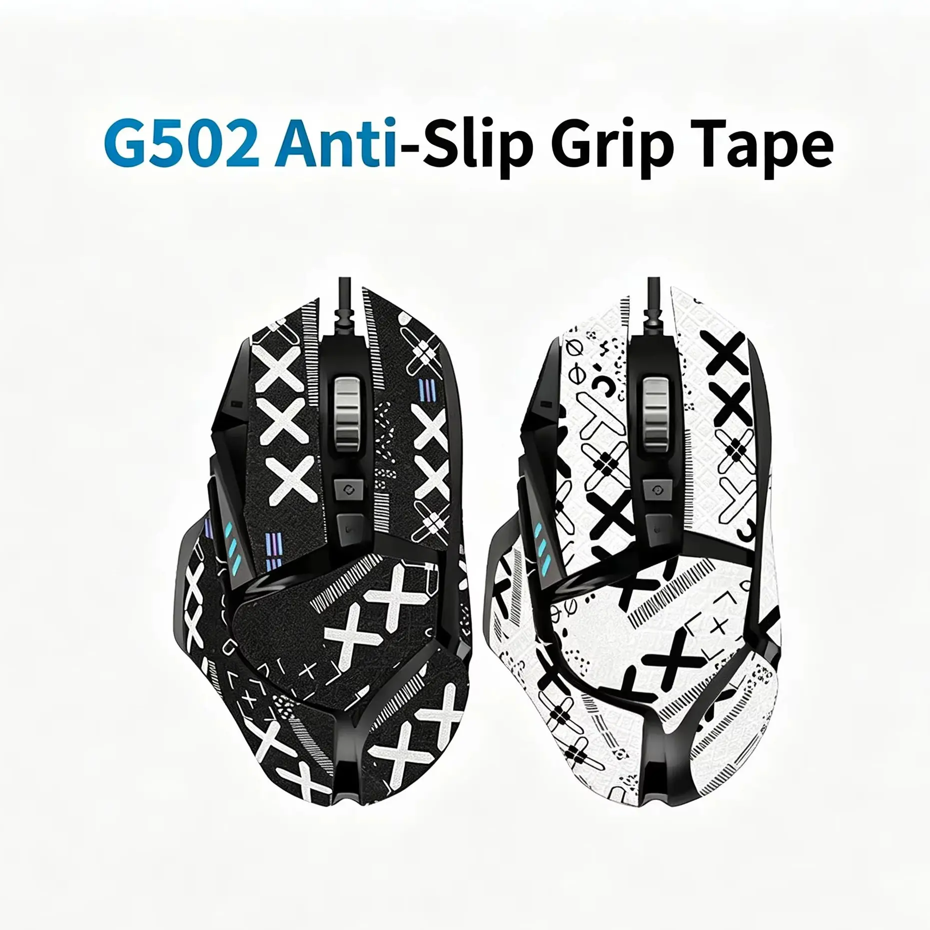 NEW DIY Ultra‑Thin Full‑Cover Mouse Grip Tape For Logitech G502 Hero Wireless Wired Sweat‑Absorbing Wear‑Resistant Non‑Slip Skin