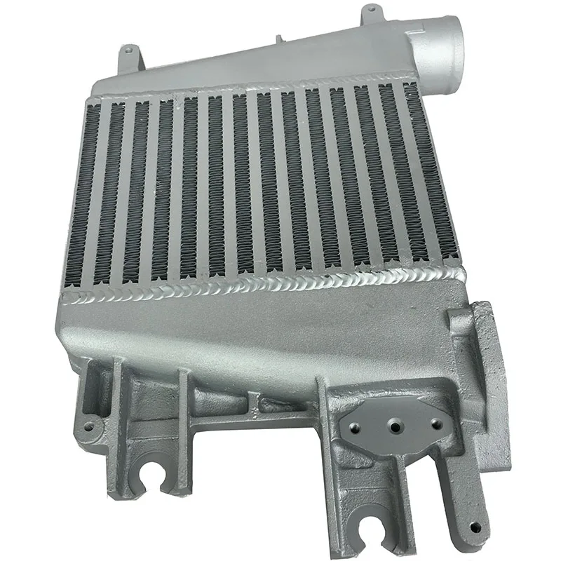 Intercooler Radiator Turbo Compatible with Nissan Patrol Y61 ZD30 3.0L TD 1997-2007 Top Mount Aluminum Bar Plate Structure