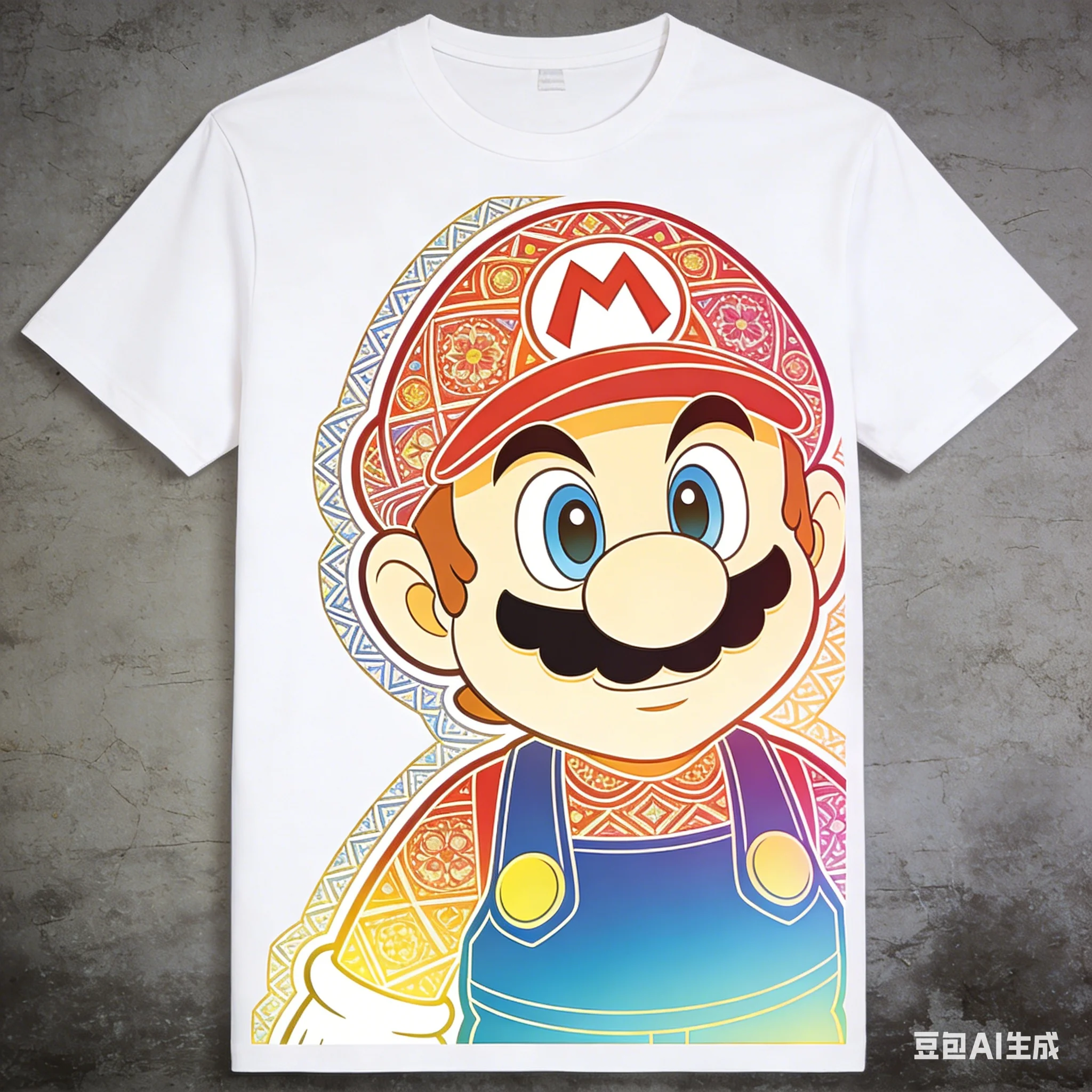 

Футболка Super Mario с классическим принтом, модная, с короткими рукавами, для мужчин и женщин, для пар