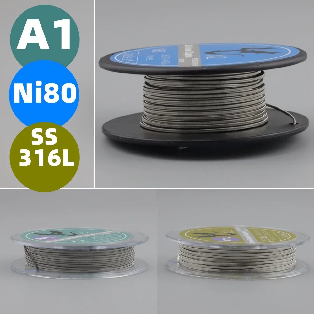 المقاومة عنصر التدفئة نظام سلك الملف 3 المواد 1/2/3 أسلاك منصهرة كلابتون داخل 10/15 قدم بكرة لفة