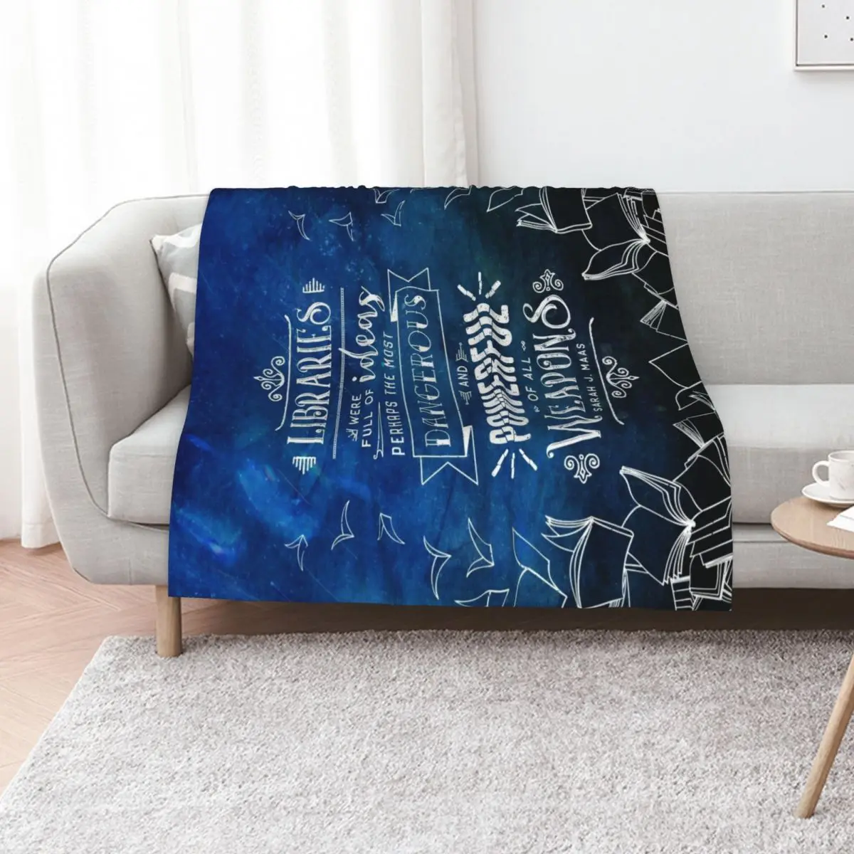 Libraries Throw Blanket Decorative Soft Throw Blanket for Couch Sofa