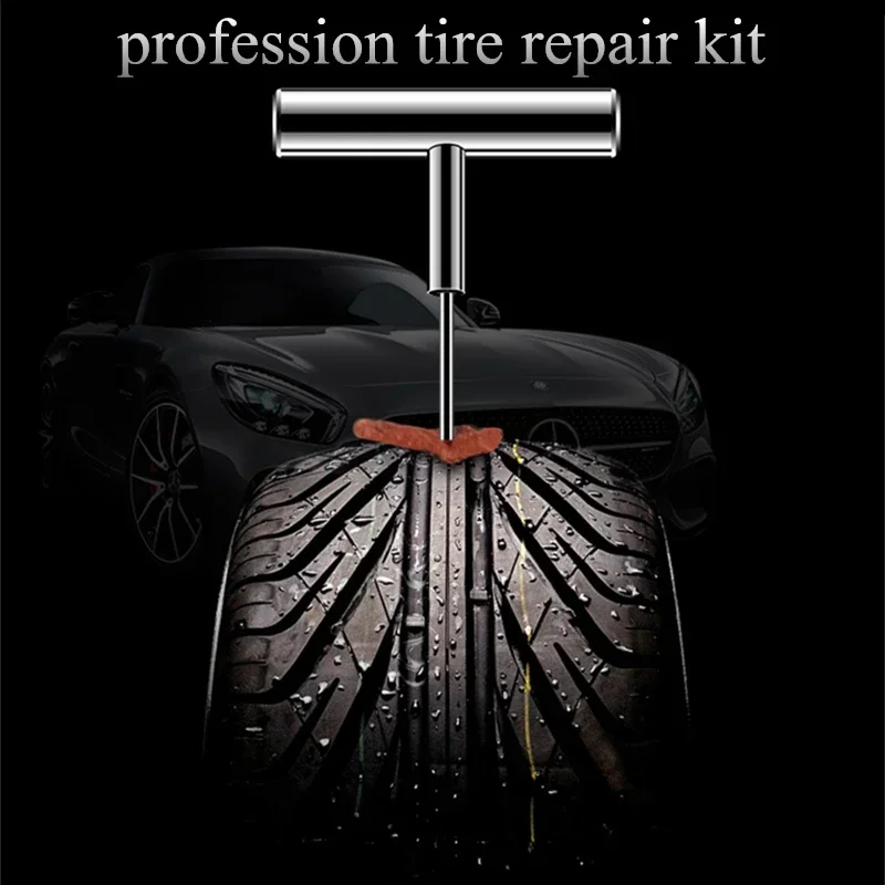 1 مجموعة/11/12 قطعة طقم تصليح الإطارات سيارة دراجة نارية الطوارئ الثقيلة لايحتاج الإطارات ثقب المهنية طقم تصليح التوصيل مجموعة