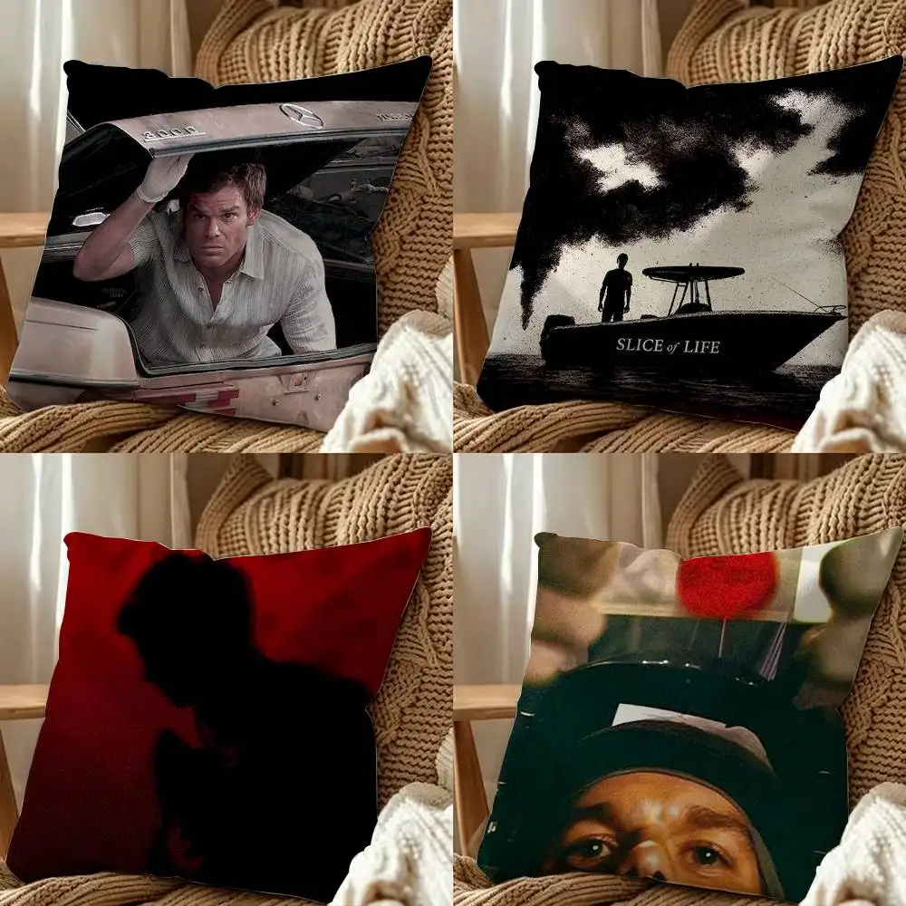 Movie D-Dexter Morgan Double-Sided Printed Cushion Cover Bedroom Bedside Sofa Pillow Case
